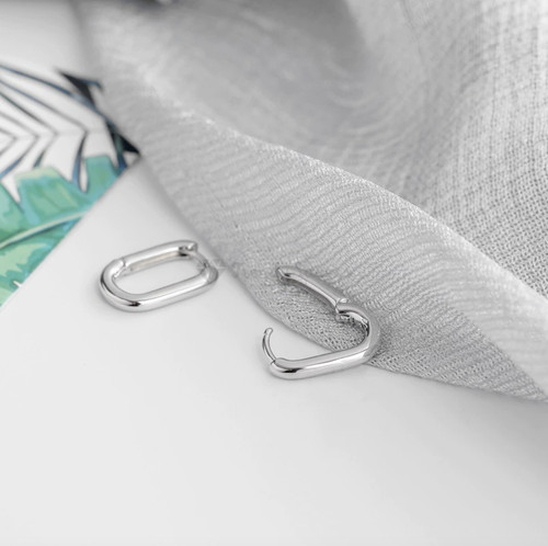Small silver square buckle - small, 925