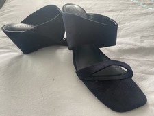 Next Size 7 Navy dressy Faux