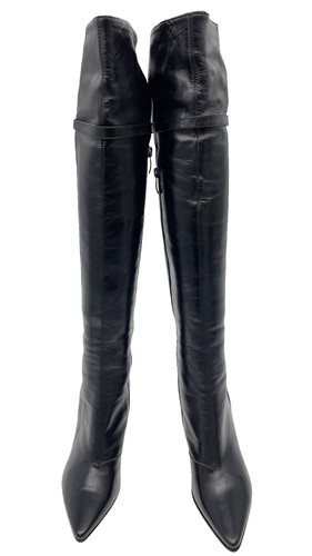 Fiori leather boots - leather, black