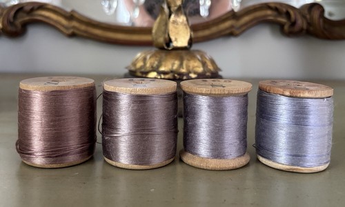 Large antique french silk - antique,
