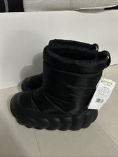 Crocs Overpuff Black Winter Boots Fleece Lined New Tags Uk Men 4 Woman 5 Unisex