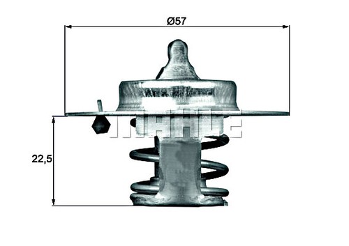 Mahle coolant thermostat for - coolant,