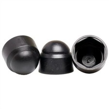 M4 M5 M6 M8 M10 M12 BLACK PLASTIC HEX COVER PROTECTION CAPS HEXAGON DOME CAP