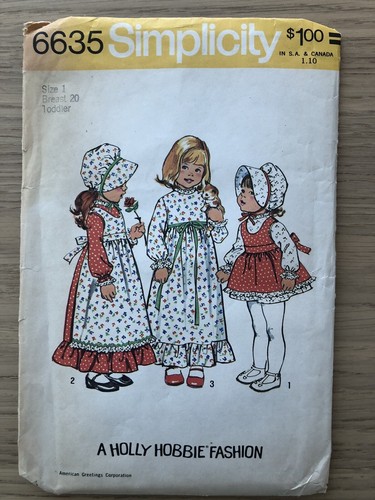 1974 simplicity pattern - 1974, #6635