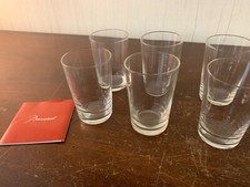 Set of 6 crystal tea glasses