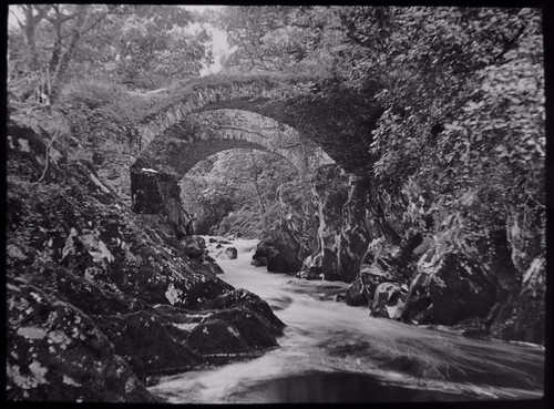Glass magic lantern slide - magic,