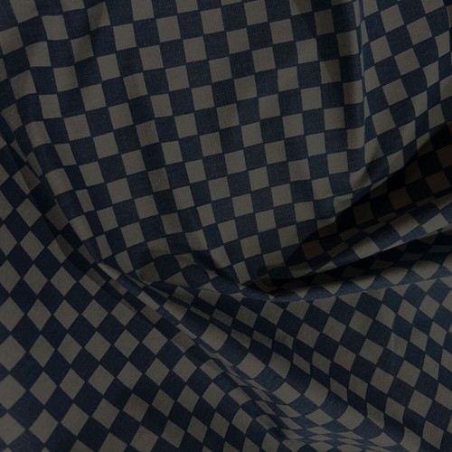 Dry wax checked fabric - wax, water