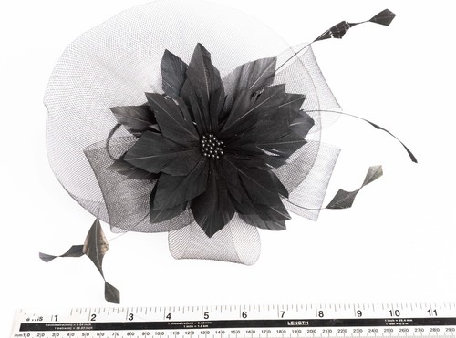 Lack feather fascinator - lack,