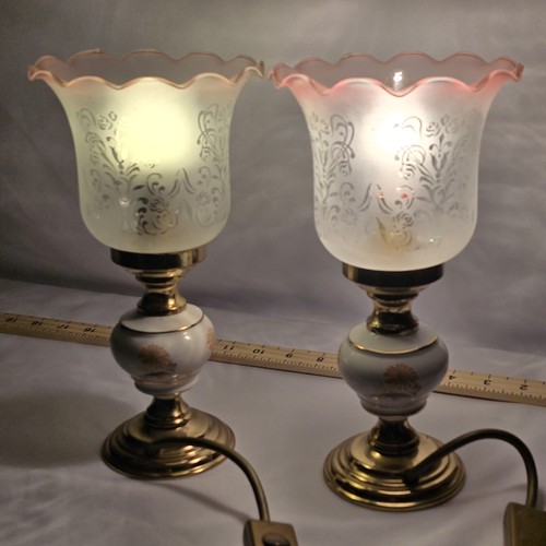 Pair vintage bedside table - x2,
