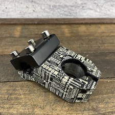 Mongoose BMX Bike Stem KO 28.6mm Black White All Over Print Alloy Freestyle