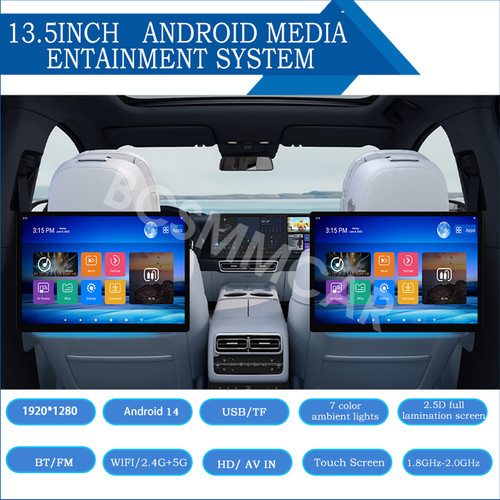 2pcs headrest monitor - 2pcs, hd