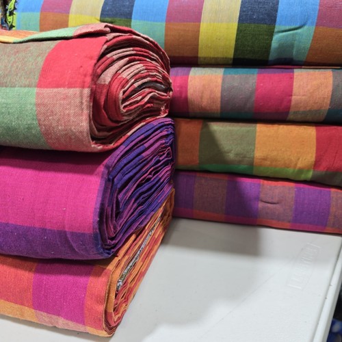 Cotton linen madras check - cotton,
