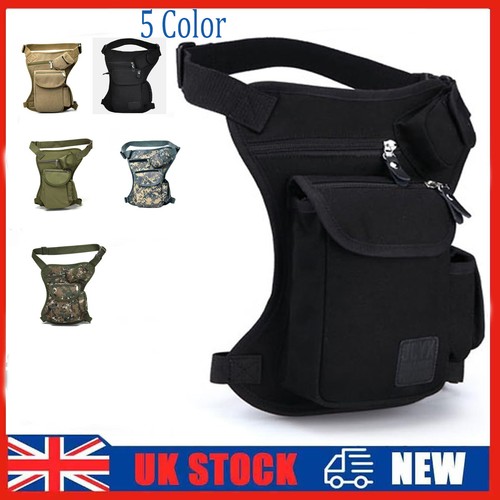 Tactical canvas drop leg bag - canvas,