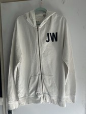 Jack Wills White Hoodie, Back Print, Men’s Size XL