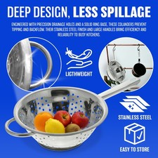 20CM STAINLESS STEEL COLANDER