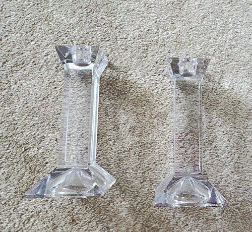 Unmarked pair clear - pair, glass