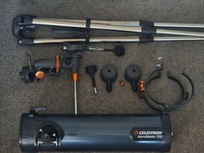 Celestron AstroMaster 114EQ Reflector Telescope (31042) +lens and filter kit.