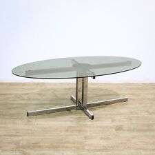 Pieff Glass & Chrome Coffee Table