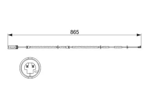 Brake pad wear sensor disc - brake,