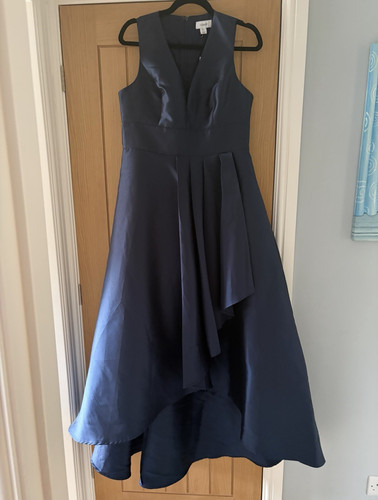 Coast navy satin v neck - coast, uk