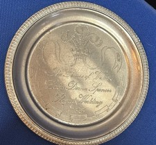Collectors Piece Charles Diana Royal Wedding Silverplated Plate
