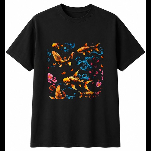 Koi butterfly the waves - butterfly,