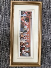 Vintage Framed Picture Classic Coronation Street Cast Print - Rovers Return