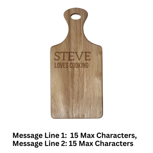 Personalised wooden paddle - personalised,