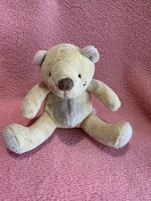MOTHERCARE TINY CREAM BEAR SOFT TOY MC174 / 0520  Cute Little Bear 4" Loved Cond