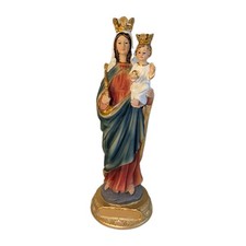 Resin Virgin Child Statue Small Virgin Child Adornment Church Decor Icon