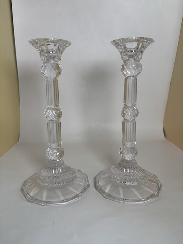 Pair vintage cut - cut, crystal