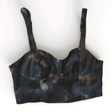 H&M Trend Cropped Pattern Bralet Strap Top Size US 6/EUR36