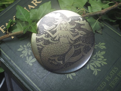 Brass mermaid pocket magic - brass,