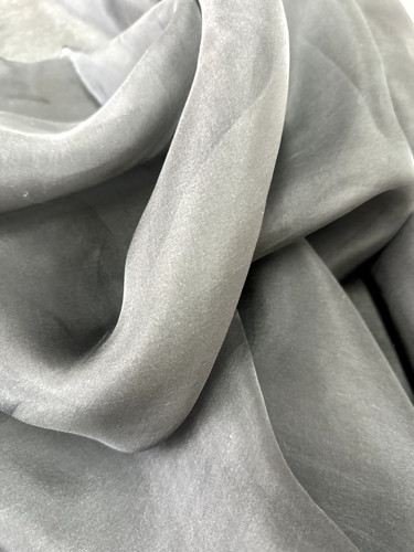 100 silk black organza - silk, fabric