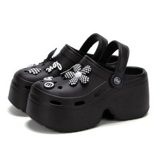 Womens Silver Platform Clogs