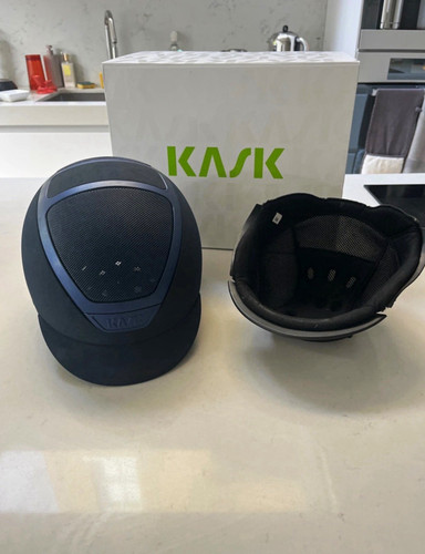 Kask navy equestrian riding - kask,