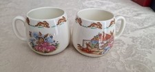 Vintage Royal Doulton Bunnykins Fine Bone China Mug - pair