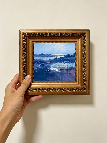 Blue tonal lake view - tonal,