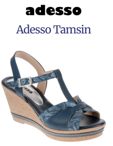 Adesso navy denim sandals - adesso,