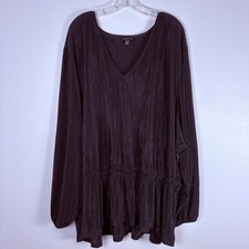 Lane Bryant Black Pleated