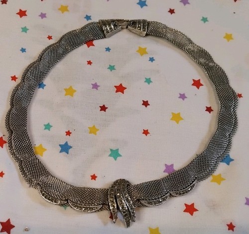 Art deco silver mesh - silver,