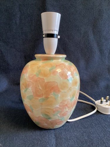 Vintage inch floral lamp - vintage,
