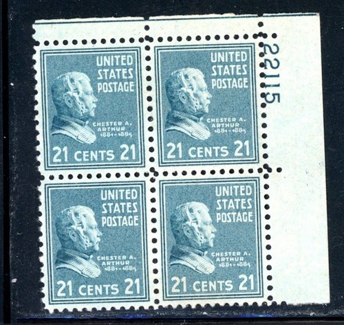 Scott 826 mnh plate - us,