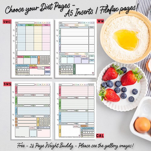 Filofax inserts food diet - filofax/inserts/food,