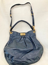 Marc by Marc Jacobs Leather Classic Q Hillier Hobo Hand Shoulder Bag Black