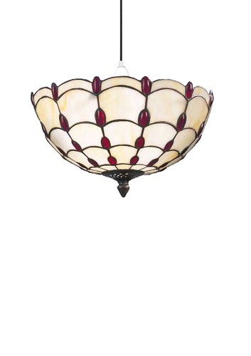 35cm ruby jewelled stained - 35cm,