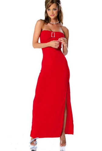 Long stripper dress red size - long,