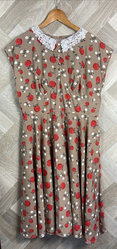 Hell bunny brown floral - bunny, &