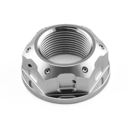 Titanium flanged axle nut m25 - axle,