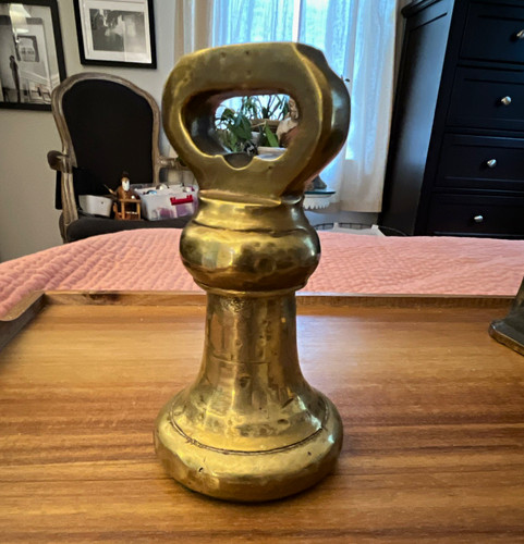 Antique english brass bell - antique,
